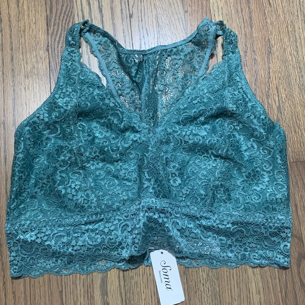 Soma Jade Lace Bralette